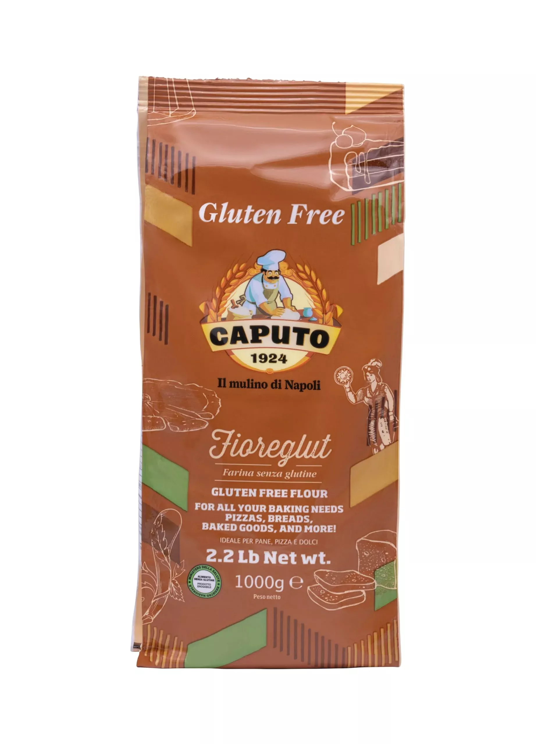 Antimo Caputo Gluten Free Pizza Flour 2.2lb - All Natural Multi Purpos