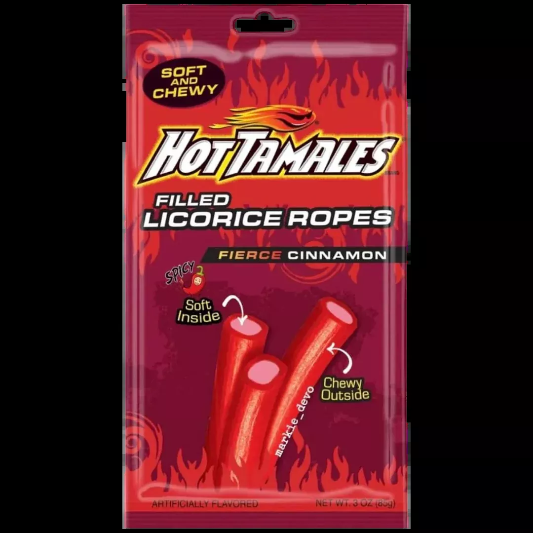 Hot Tamales Filled Ropes - 3oz (85g)