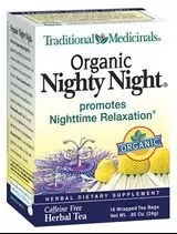 Traditional Medicinals Organic Fair Trade Certified Nighty Night Herbal Tea, 16-Count Wrapped Tea Bags (Pack of 6) ( Value Bulk