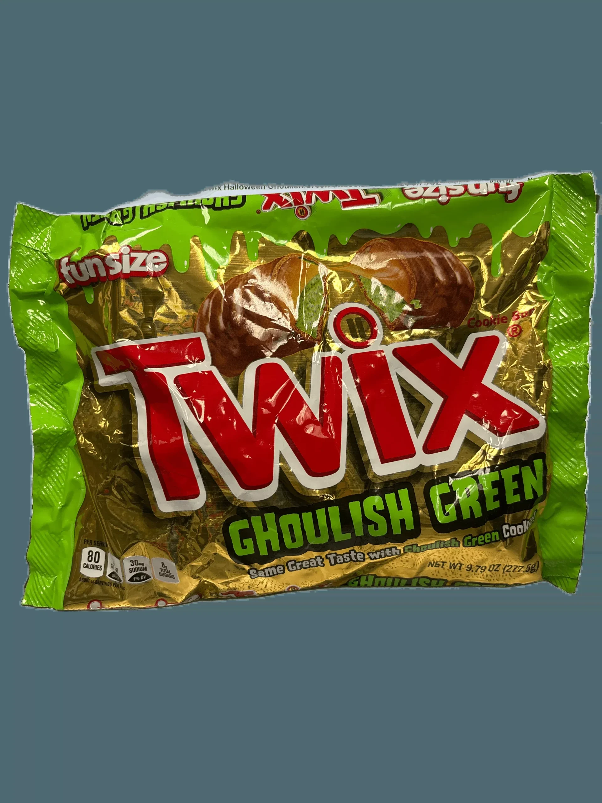 Twix Halloween Ghoulish Green Chocolate Fun Size 9.79OZ