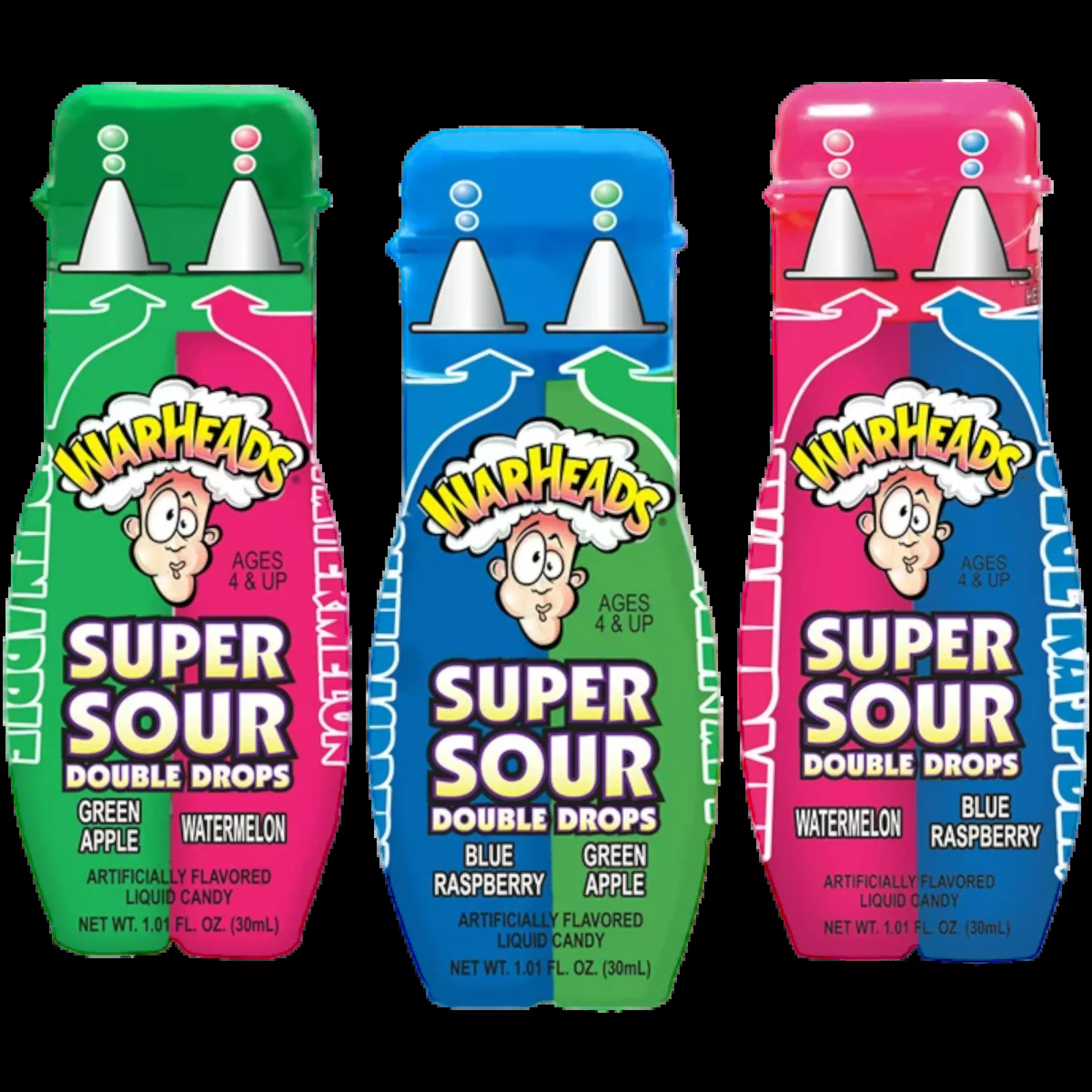 Warheads Super Sour Double Drops - 1.01fl.oz (30ml)