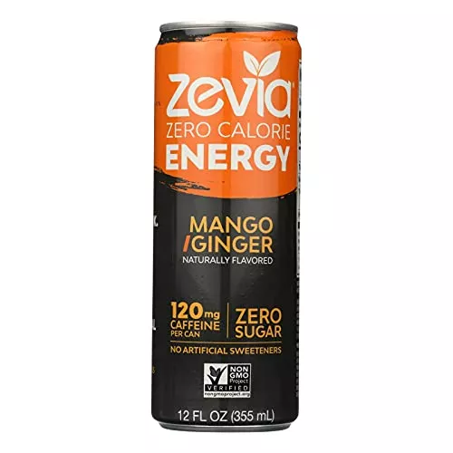 ZEVIA, DRINK, ENERGY, MANGO GINGER - Pack of 12
